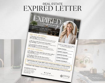 Real Estate Expired Listing Letter Template: Canva Flyer