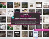 May 2026 Real Estate Social Media Canva Templates, Realtor Marketing Canva Instagram & Facebook Posts Reels Content Bundle, Spring, Luxury