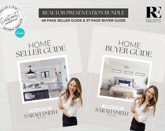 Real Estate Home Buyer and Seller Guide Bundle, Real Estate Template, Real Estate Buyer Packet, Seller Packet, Fall Presentation Book