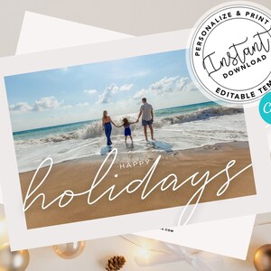 Business Holiday Card, Real estate Template, Editable Christmas Card, Mail, Real Estate Christmas Card, Instant Download, Real Estate Mailer
