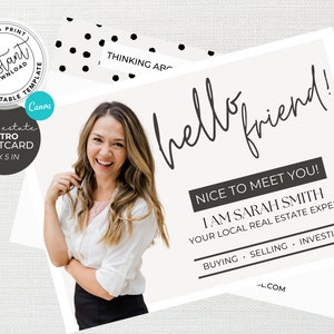 Real Estate Marketing, Real Estate Postcard, Canva Template, Agent Postcard, Real Estate Mailer, Home Seller Postcard, Faming Card, Agent