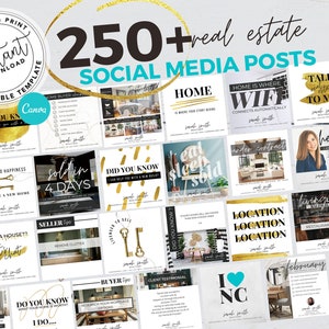 Real Estate Social Media Posts, Real Estate Marketing, Facebook Post Template, Instagram, Canva Template, Agent Template, Instagram Post