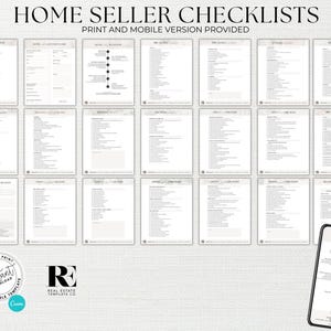 Real Estate Agent Checklist Bundle: Buyer & Seller Templates (canva) - Etsy