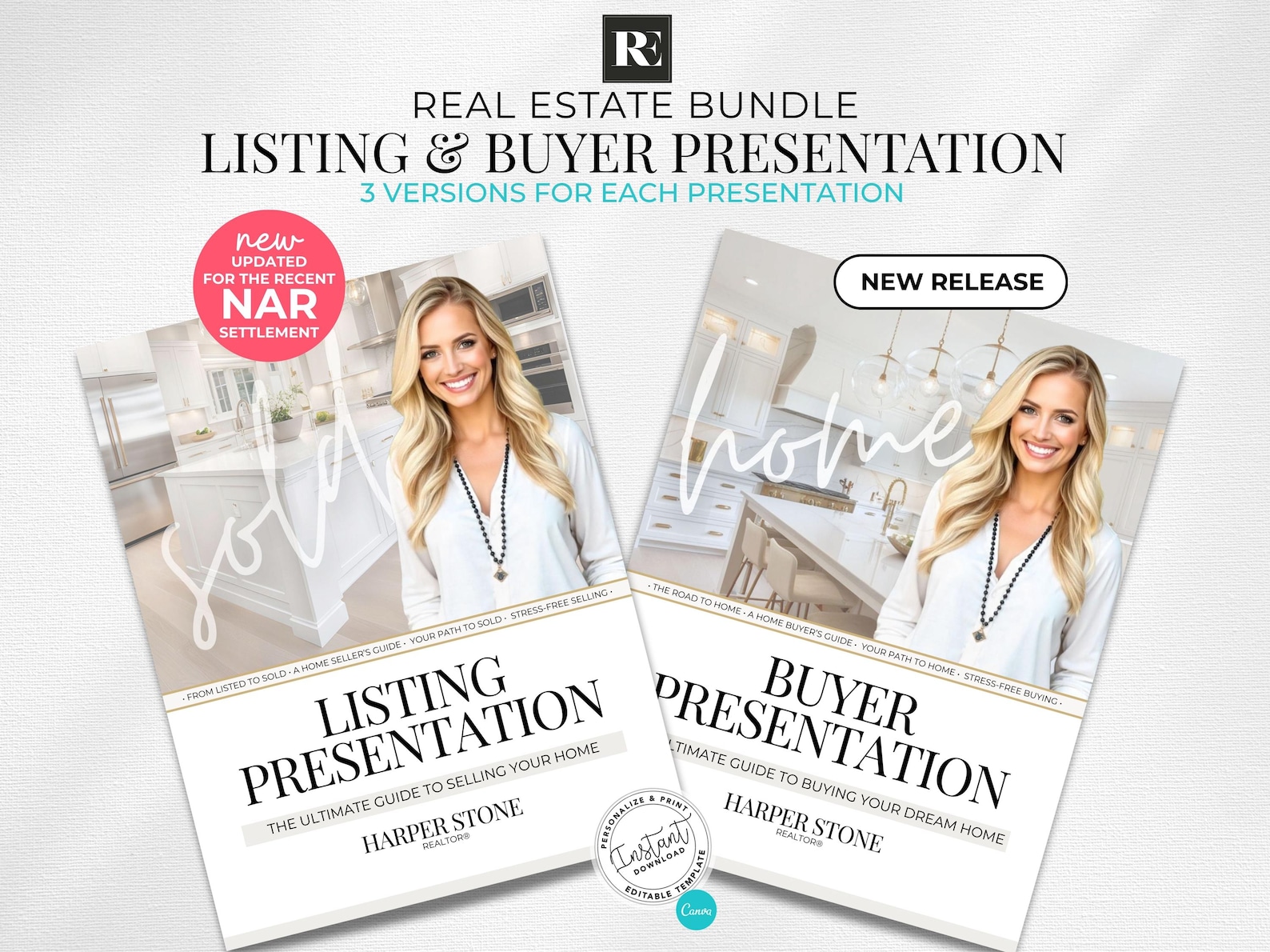 Real Estate Listing & Buyer Presentation Bundle, Home Seller Guide ...