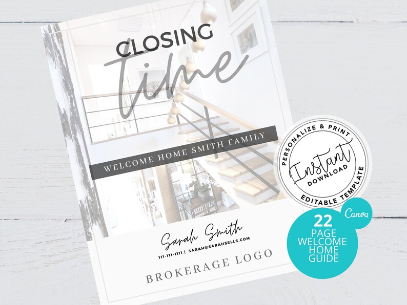 Real Estate Closing Guide, Welcome Home Packet, Agent Client Exit ...