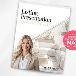 Real Estate Listing Presentation, NAR Settlement, Real Estate Marketing, Canva Template, Listing Consultation, Home Seller Guide, CMA,Modern