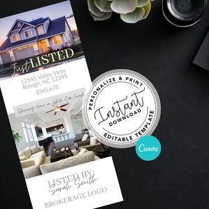 Real Estate Flyer, Real estate marketing, Home Seller Brochure, House Flyer, Tri-fold flyer, Canva Template, Marketing Flyer for Real Estate