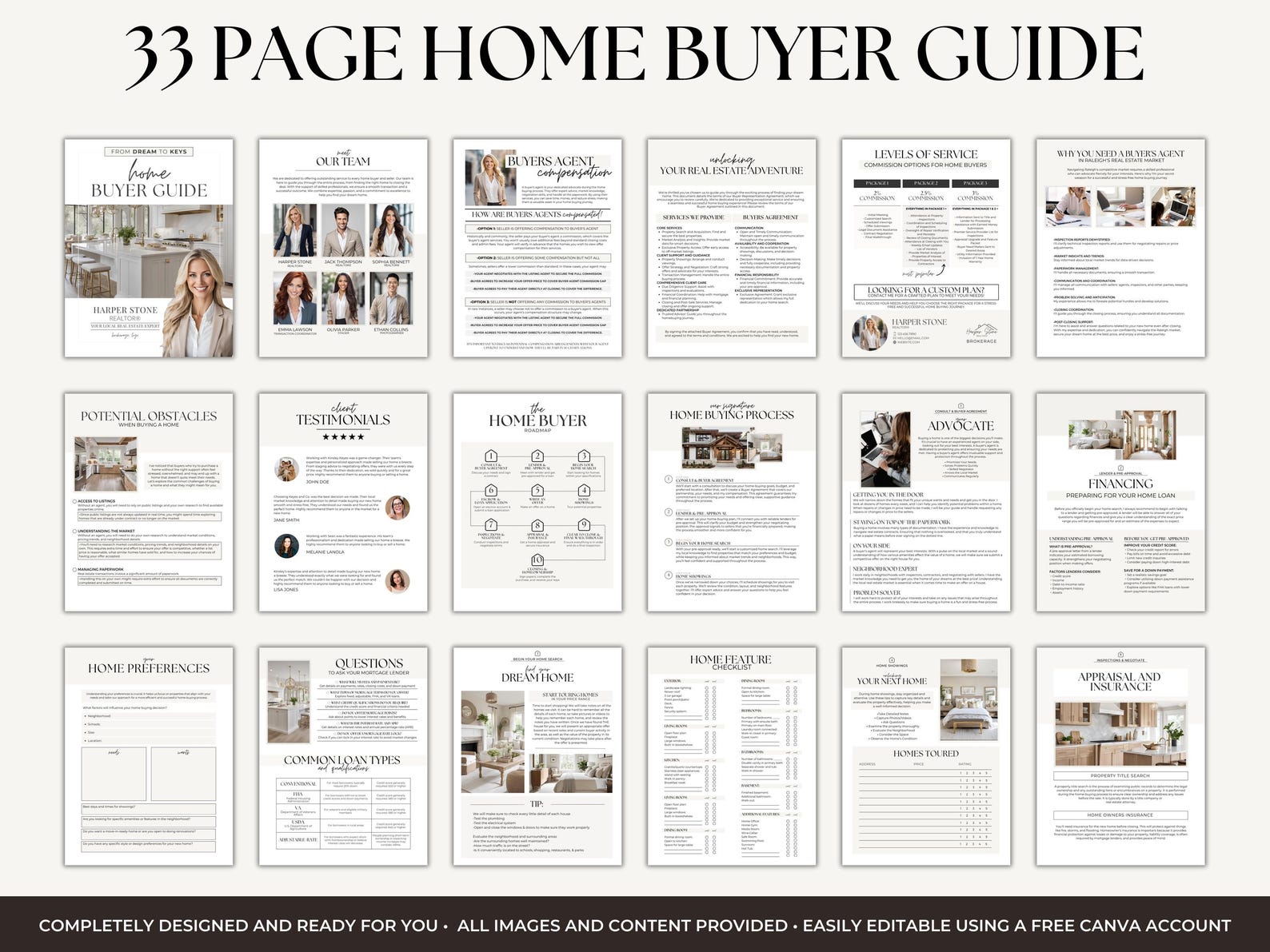 Real Estate Home Buyer & Seller Guide Bundle, Agent Settlement, Real ...