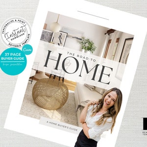 Real Estate Home Buyer Packet, Real Estate Home Buyer Guide, Real Estate Marketing, Real Estate Template, Canva Editable, Instant Download