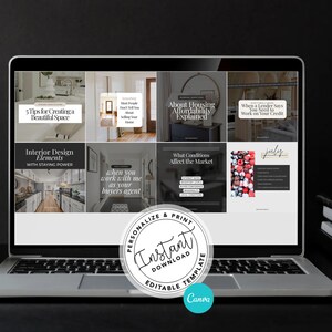July 2026 Real Estate Social Media Canva Templates, Realtor Marketing Canva Instagram & Facebook Posts Reels Content Bundle, Summer, Luxury image 8