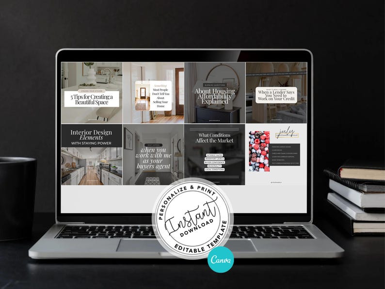 July 2026 Real Estate Social Media Canva Templates, Realtor Marketing Canva Instagram & Facebook Posts Reels Content Bundle, Summer, Luxury image 8