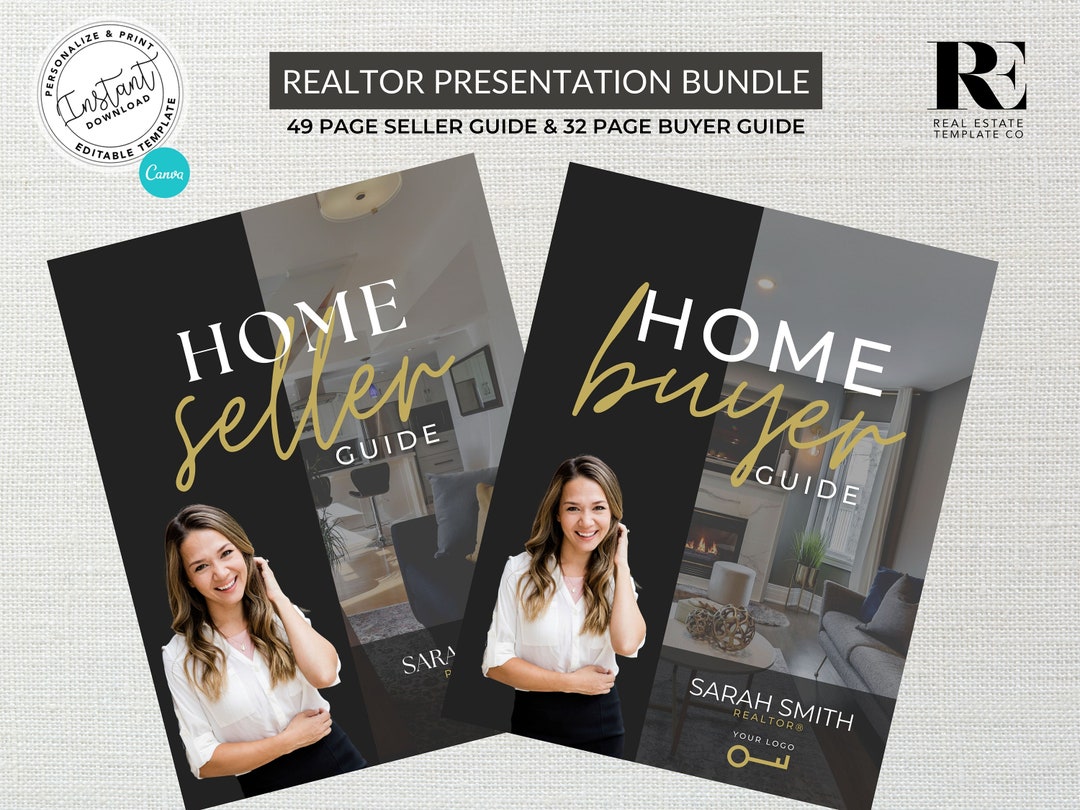 Real Estate Home Buyer and Seller Guide Bundle, Real Estate Template ...