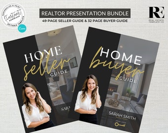 Real Estate Home Buyer and Seller Guide Bundle, Real Estate Template, Real Estate Buyer Packet, Seller Packet, Summer Presentation Book