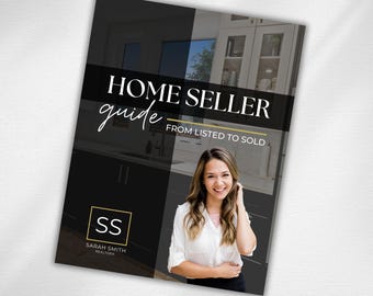 Real Estate Listing Presentation, Real Estate Marketing, Real Estate Template, CMA, Prelisting, Home Seller Guide, Canva Template, Selling