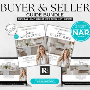 Real Estate Home Buyer & Seller Guide Bundle, NAR Settlement, Real Estate Marketing, Agent Commission, Listing Presentation, Buyer Guide