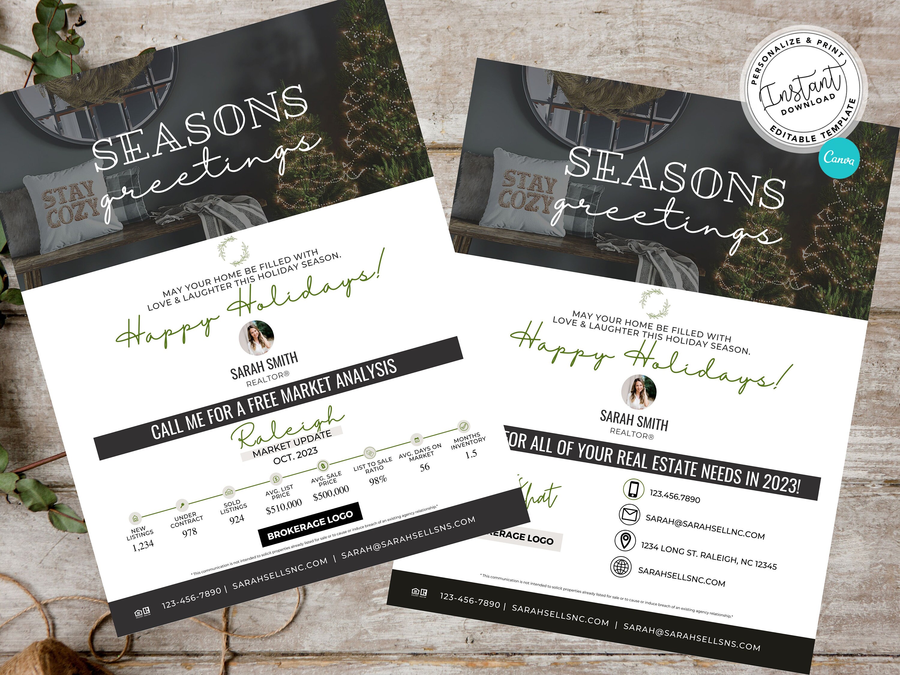 Real Estate Holiday Letter Realtor Hello Neighbor Letter Etsy