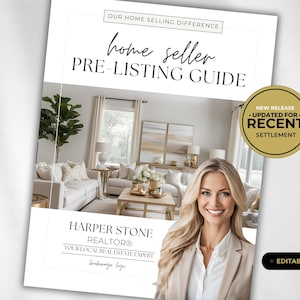 Pre-listing Packet, Modern Agent Guide, Canva Template, Real Estate Marketing, Home Seller Guide, Listing Packet, CMA Packet, Customizable