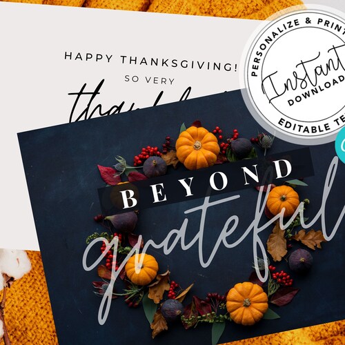 Real Estate Thanksgiving Postcard Template Realtor Marketing - Etsy