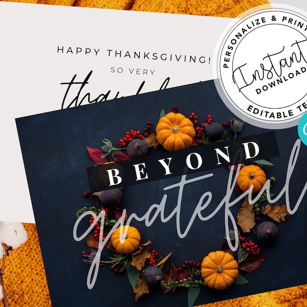 Real Estate Thanksgiving Postcard, Realtor Thank you, Farming Card, Real estate marketing, Thanksgiving postcard, Editable, Canva, Download