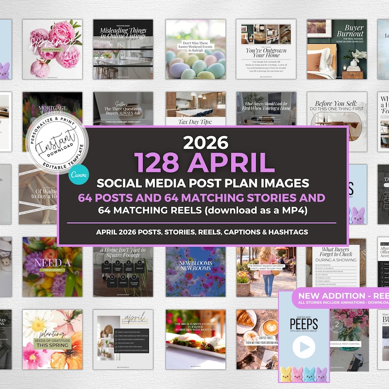 April Real Estate Social - Etsy