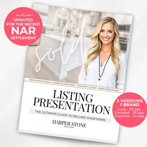 Real Estate Listing Presentation, NAR Settlement, Real Estate Marketing, Canva Template, Listing Consultation, Home Seller Guide, CMA,Modern
