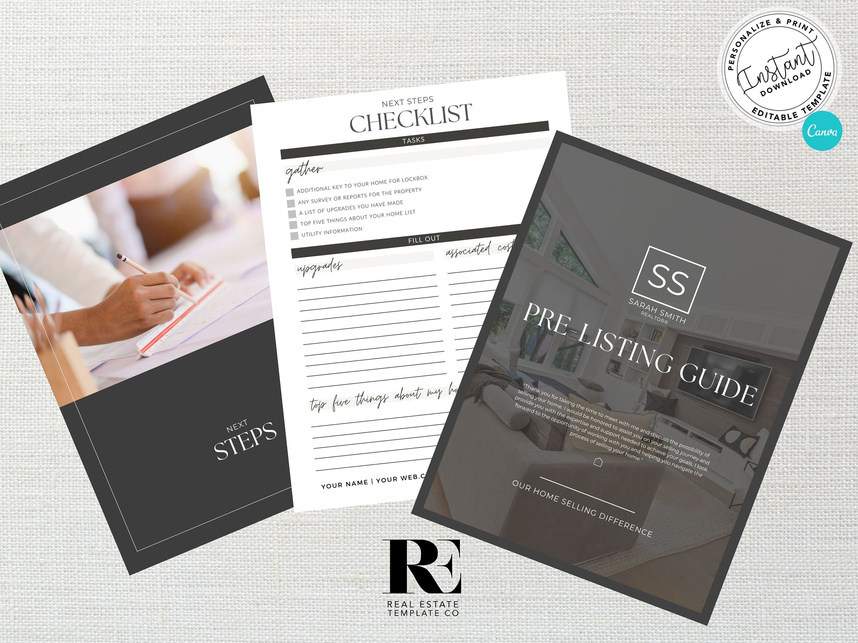 Pre Listing Packet Examples Seller Pre-listing Presentation, Real Estate Template, Real Estate ...