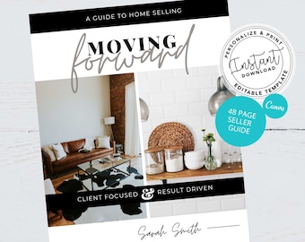 Real Estate Listing Presentation, Instant download, Real Estate Marketing, Agent Seller Guide, Agent Tools, Editable Canva, Luxury