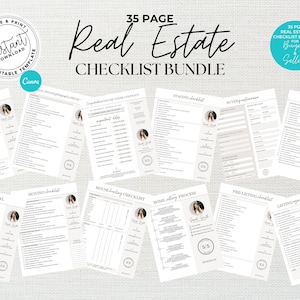 Pre-listing Checklist Real Estate Guide, Sellers Guide, Digital Download,  Canva Template 