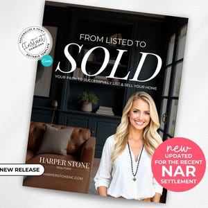 Listing Presentation, NAR Settlement, Real Estate Marketing, Canva Template, Listing Consultation,Home Seller Guide CMA Modern Boho Template