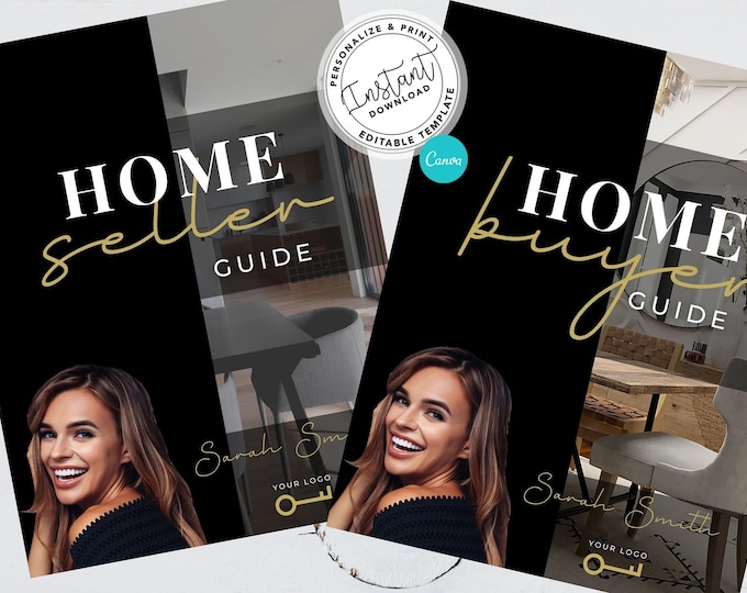 Real Estate Home Buyer and Seller Guide Bundle, Real Estate Template ...