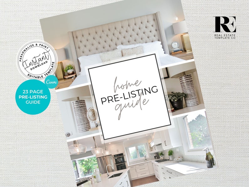 Real Estate Pre Listing Guide Instant Download Real Estate Marketing Photo Inspiration