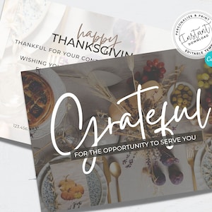 Real Estate Thanksgiving Card, Real Estate Marketing, Agent Pop By, Thanksgiving Pop By, Agent Marketing, Postcard, Happy Thanksgiving