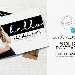 Real Estate Hello Neighbor Postcard, Real Estate Marketing, Canva Template, Real Estate Template, Farming Postcard, Real Estate Postcard