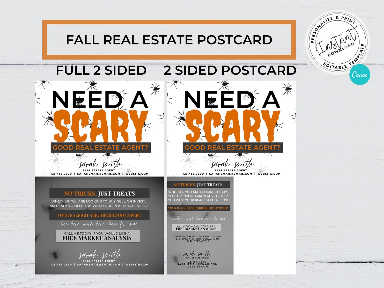 Real Estate Fall Postcard | Real Estate Marketing | Scary Good Real ...