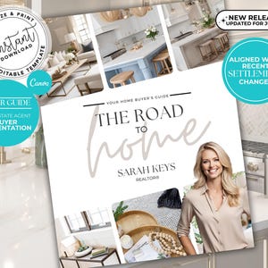 Real Estate Home Buyer Guide, Real Estate Buyer Packet, Real Estate Template, Real Estate Buyer Book, Buyer Presentation, Summer, Canva