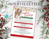 Real Estate Christmas Flyer: Agent Holiday Letter Canva Template
