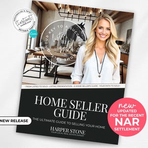 Real Estate Listing Presentation, NAR Settlement, Real Estate Marketing, Canva Template, Listing Consultation, Home Seller Guide, CMA,Modern