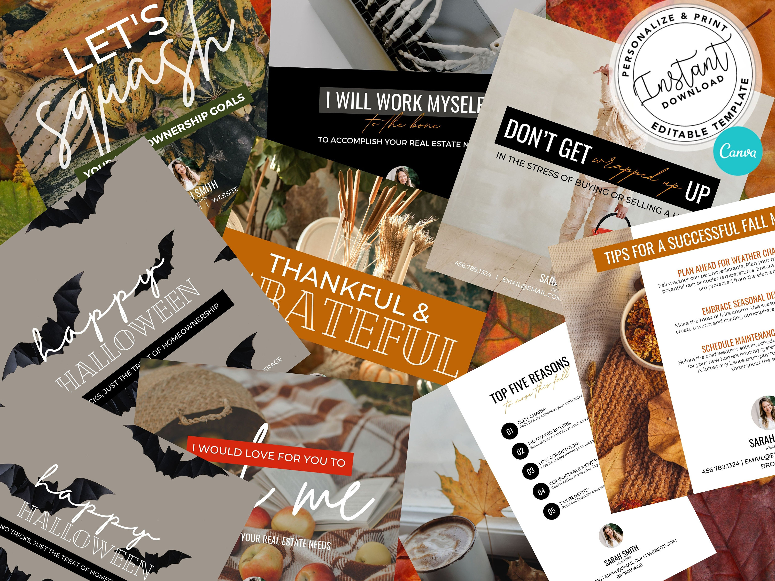 Real Estate Fall Post, Real Estate Social Media, Fall, Halloween ...