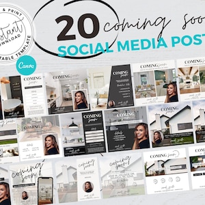 Real Estate Coming Soon Social Media Posts, Real Estate Templates, Real Estate Instagram, Listing Post, Real Estate Marketing