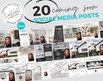 Real Estate Coming Soon Social Media Posts, Real Estate Templates, Real Estate Instagram, Listing Post, Real Estate Marketing