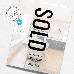 Real Estate Home Seller Guide, Agent Listing Presentation, Real Estate Marketing, Real Estate Template, Canva Editable, Instant Download