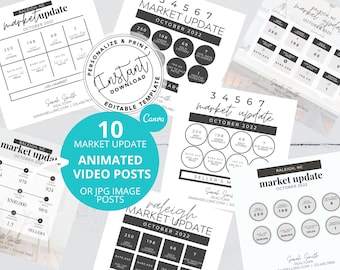 Real Estate Animated Video Social Media Posts, Real Estate Marketing, Instant Download, Canva Template, Agent Video Post, Instagram, MP4