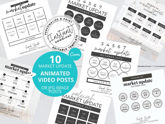 Real Estate Animated Video Social Media Posts, Real Estate Marketing, Instant Download, Canva Template, Agent Video Post, Instagram, MP4