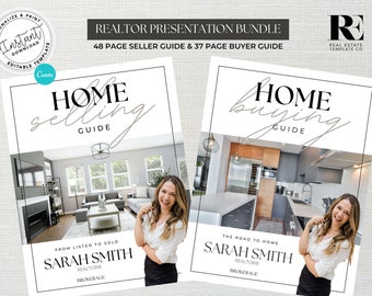 Real Estate Home Buyer and Seller Guide Bundle, Real Estate Template, Real Estate Buyer Packet, Seller Packet, Fall Presentation Book