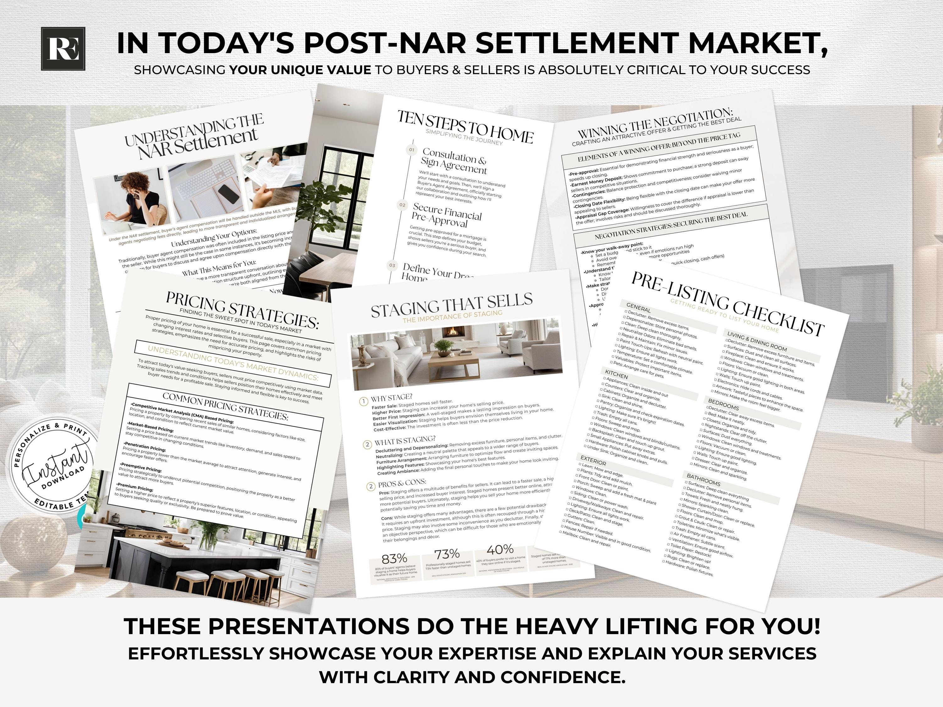Real Estate Listing & Buyer Presentation Bundle, Home Seller Guide ...