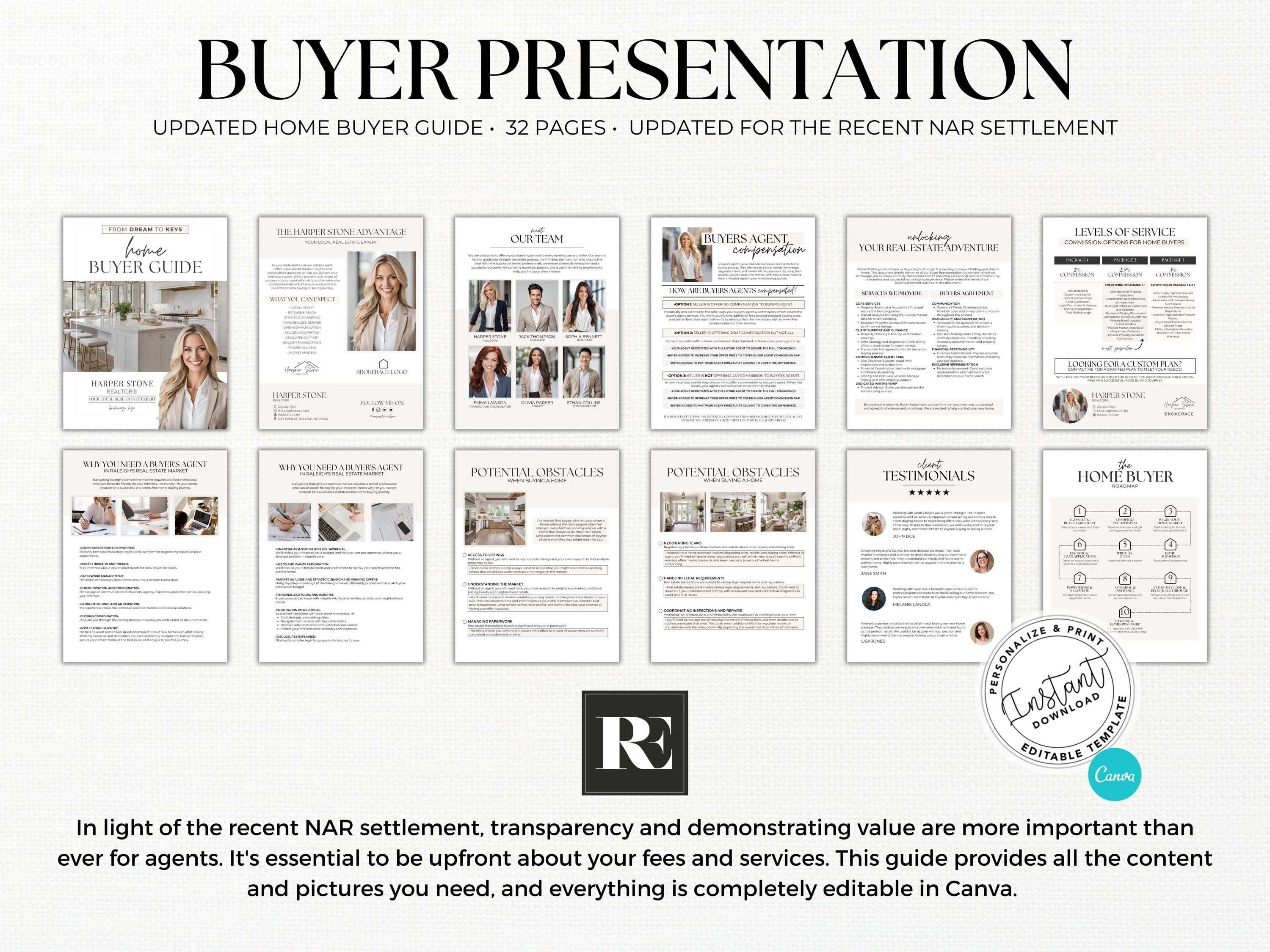 Real Estate Home Buyer Guide, Settlement, Real Estate Agent Marketing ...