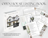 Real Estate Marketing, Real Estate Listing Binder, Custom Listing Flyer, Open House Flyer, Listing Showing Book, Real Estate Canva Template