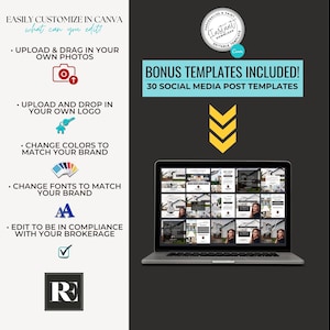 Professional real estate listing and buyer packet Canva template designed to win more clients and close more deals.