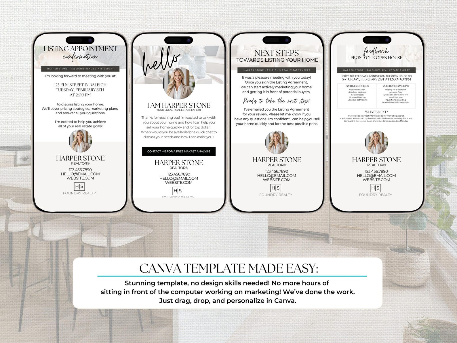 Seller Contract to Close Timeline Text Updates, Canva, Closing ...