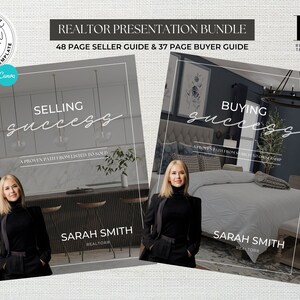 Real Estate Listing Presentation Buyer Presentation Bundle Canva Template for Realtor Marketing Kit